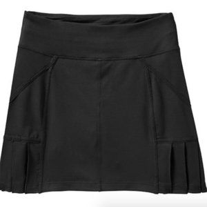 Athleta Under Par Black golf tennis skirt Skort sz S